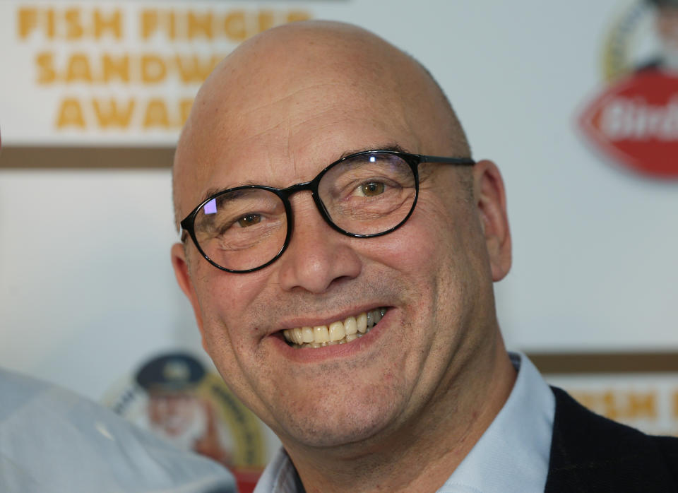 Gregg Wallace, one of the judges of the contest, at the inaugural Birds Eye Fish Finger Sandwich Awards, at Tramshed in London. (Photo by Yui Mok/PA Images via Getty Images)