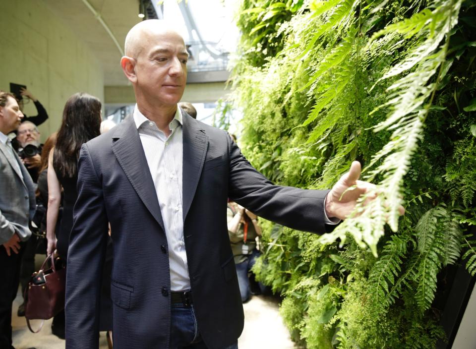 Jeff Bezos, jefe de Amazon, en Seattle, EEUU, el 29 de enero de 2018 (AFP | JASON REDMOND)