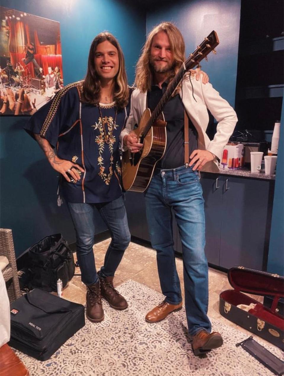 Nick Perri, left, and Walt Lafty will perform at the Room at Cedar Grove near Lewes at 6:30 p.m. on Wednesday, Dec. 14. The show reunites the two former members of the Philadelphia hard-rock act Silvertide. Tickets ($85) include an Italian wine dinner.