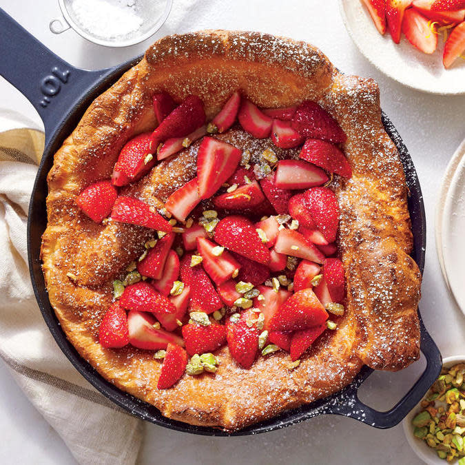 Make This Dutch Baby with Strawberries and Pistachios and Eat the Best of Spring