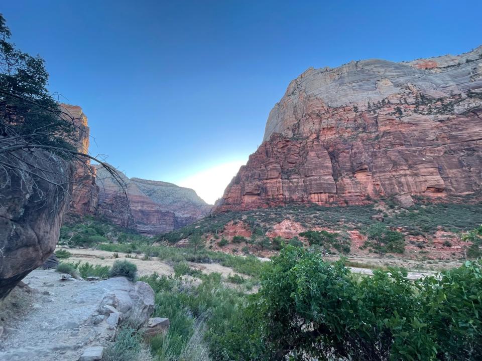 sunrise at Zion National Park