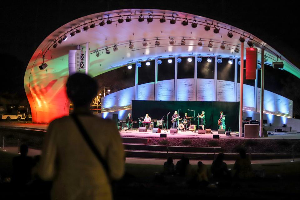 The SunPunchers perform at the soft opening of the Scottsdale Civic Center East Bowl amphitheater in September.