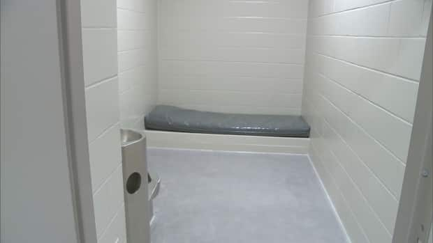 The hole, a solitary confinement cell, is used by jails as a form of punishment or protection of an inmate. This one is at the Northeast Nova Scotia Correctional Facility in the New Glasgow area. (Stephanie Blanchet/Radio-Canada - image credit)