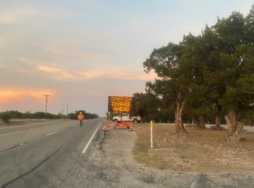 After being closed for two days because of the Mesquite Heat Fire, U.S. Highway 277 reopened Friday night, May 20, 2022.