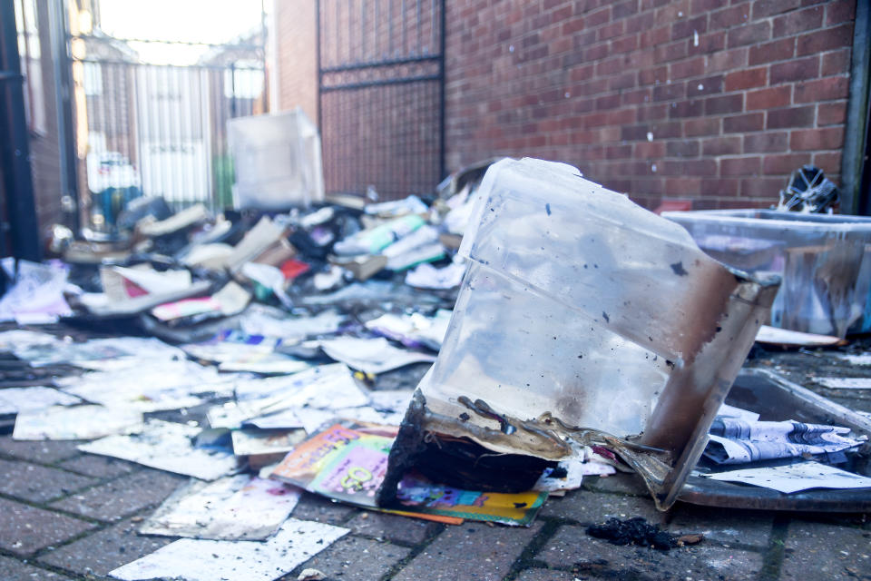 The firework sounded ‘like a massive bomb’ according to the couple. (SWNS)