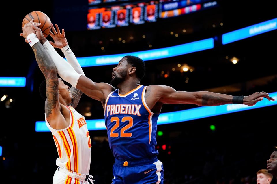 Could Deandre Ayton and John Collins switch teams? That is part of one trade proposal involving the Phoenix Suns center before the 2023 NBA Draft.