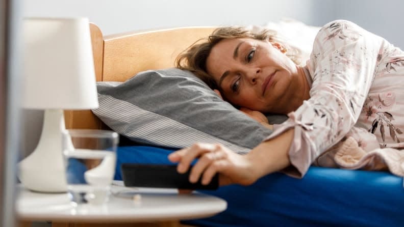 A weighted blanket may help keep symptoms of restless leg syndrome at bay.