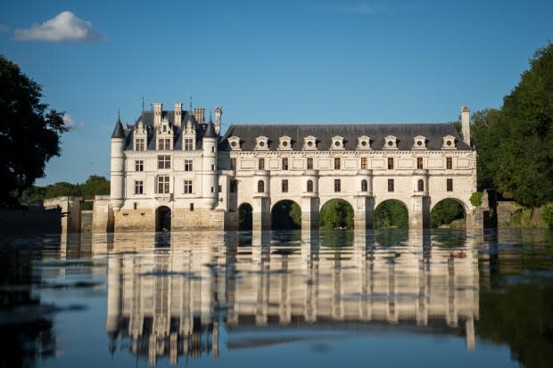 A view of Chateau Chenonceau from the River Cher. 