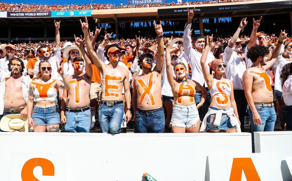 Texas fans have returned to games this season, including this one on Oct. 9 vs. Oklahoma.