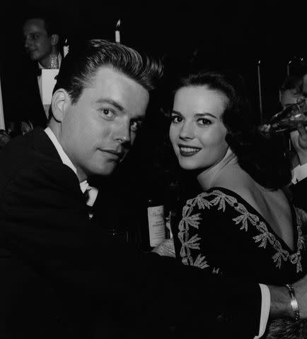 <p>Darlene Hammond/Archive Photos/Getty</p> Robert Wagner and Natalie Wood in Beverly Hills, California, circa 1957