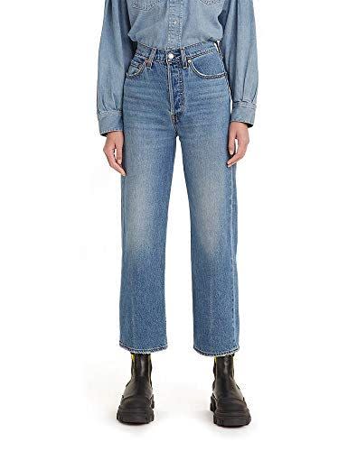 3) Ribcage Straight Ankle Jeans