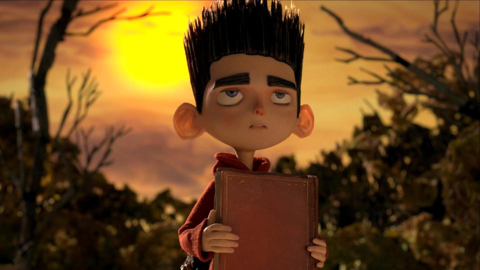 FILE - This undated publicity file photo of a film image released by Focus Features shows the character Norman, voiced by Kodi Smit-McPhee, in the 3D stop-motion film, "ParaNorman." Burton's ghoulish sensibilities, ghosts, goblins and other creatures from beyond, somehow make a nice fit for the slightly clunky, chunky stop-motion style. (AP Photo/Focus Features, File)