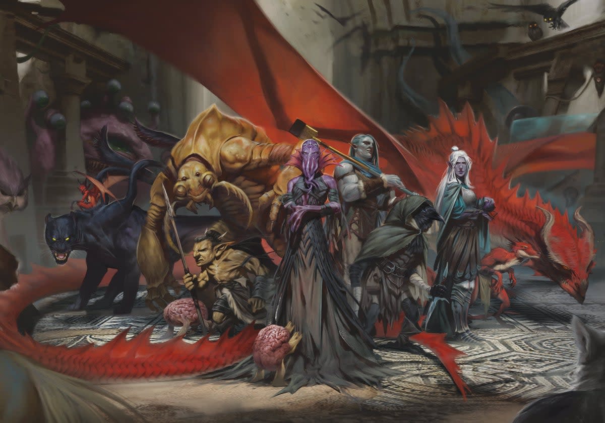 Dungeons & Dragons is populated with fantasy figures, such as orcs  (Wizards of the Coast)