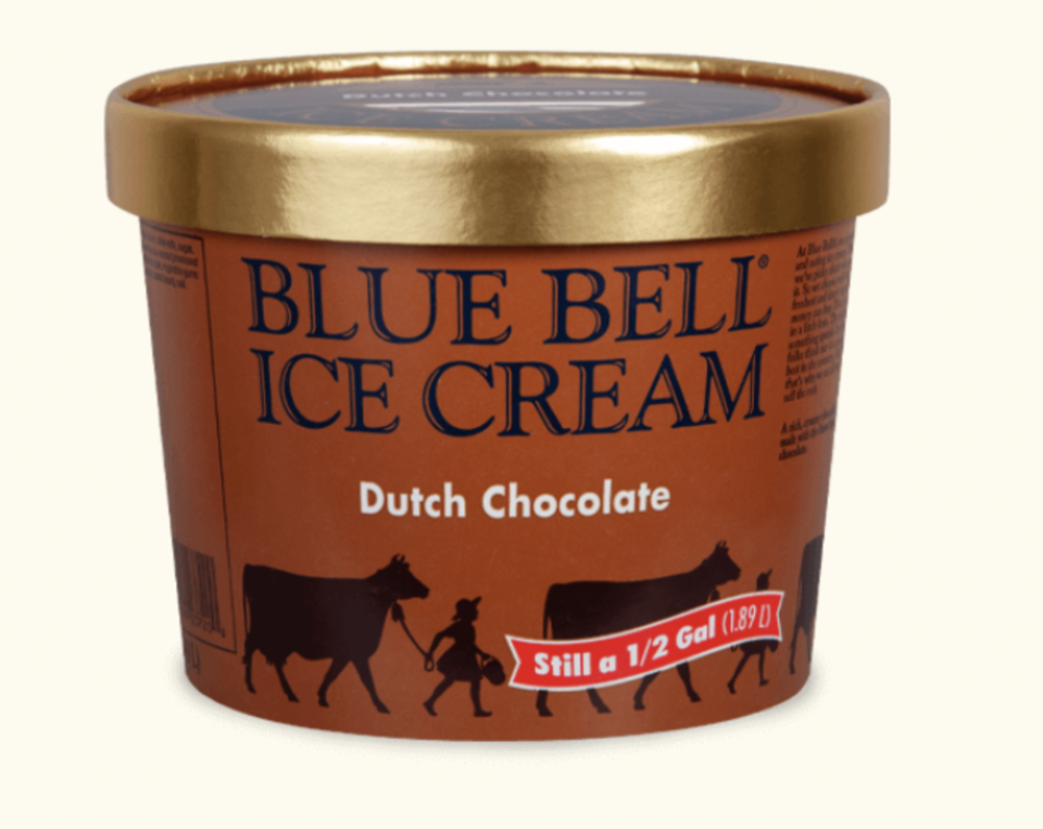 <p>Blue Bell Ice Cream</p>