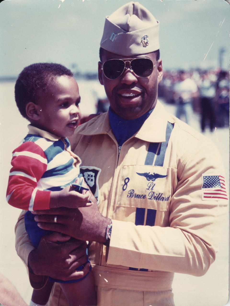 A young JD Dillard and his father, Lt. Bruce Dillard.