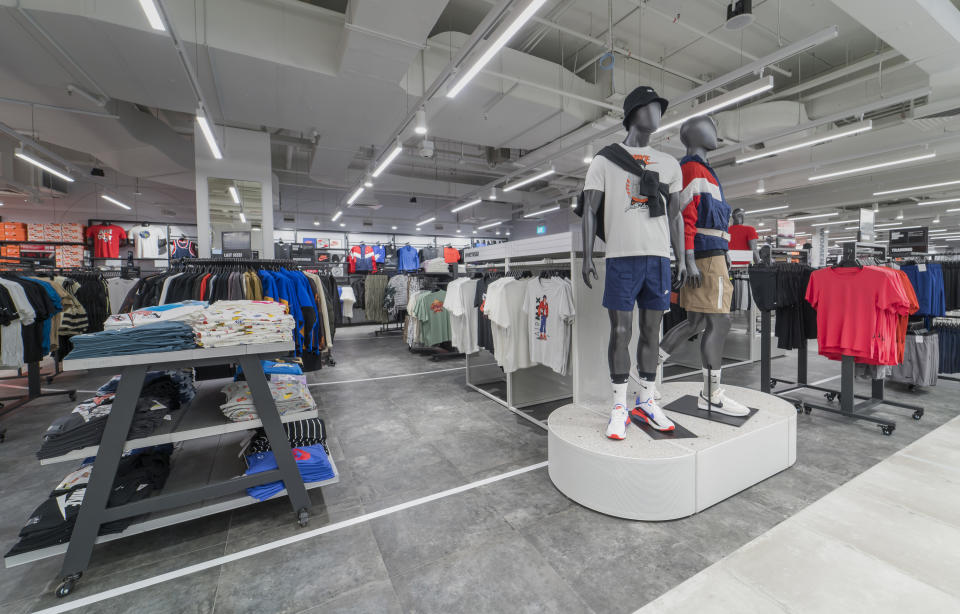 The newly revamped Nike Unite concept store spans 18,000 sq ft. PHOTO: Nike