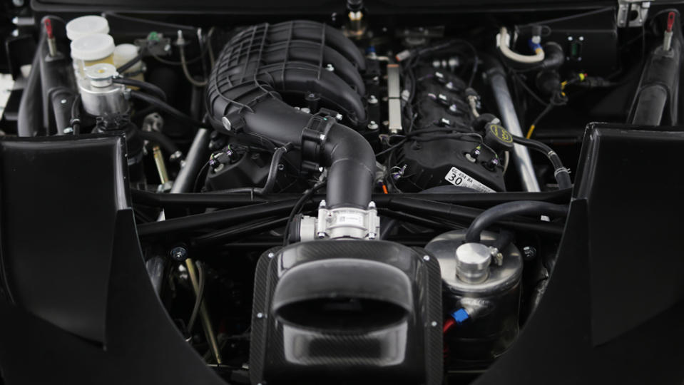 Inside the tubular chassis is a 270 hp, naturally aspirated Ford V-6 engine. - Credit: Photo: Courtesy of Ginetta.