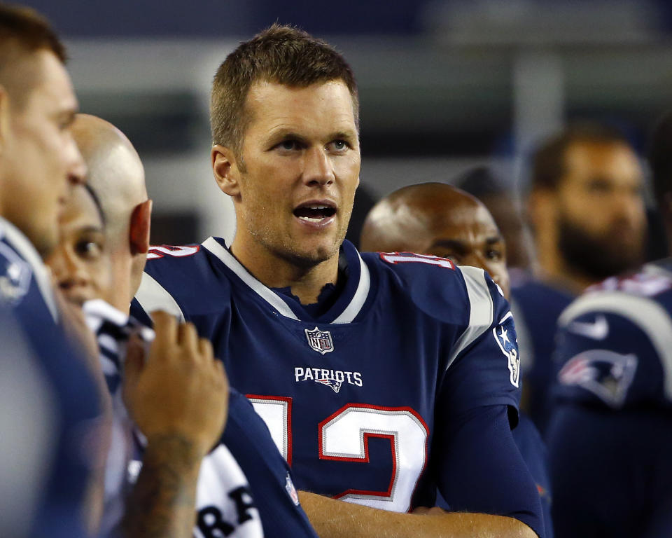 Tom Brady, fantasy (and reality) legend. (AP Photo/Winslow Townson)