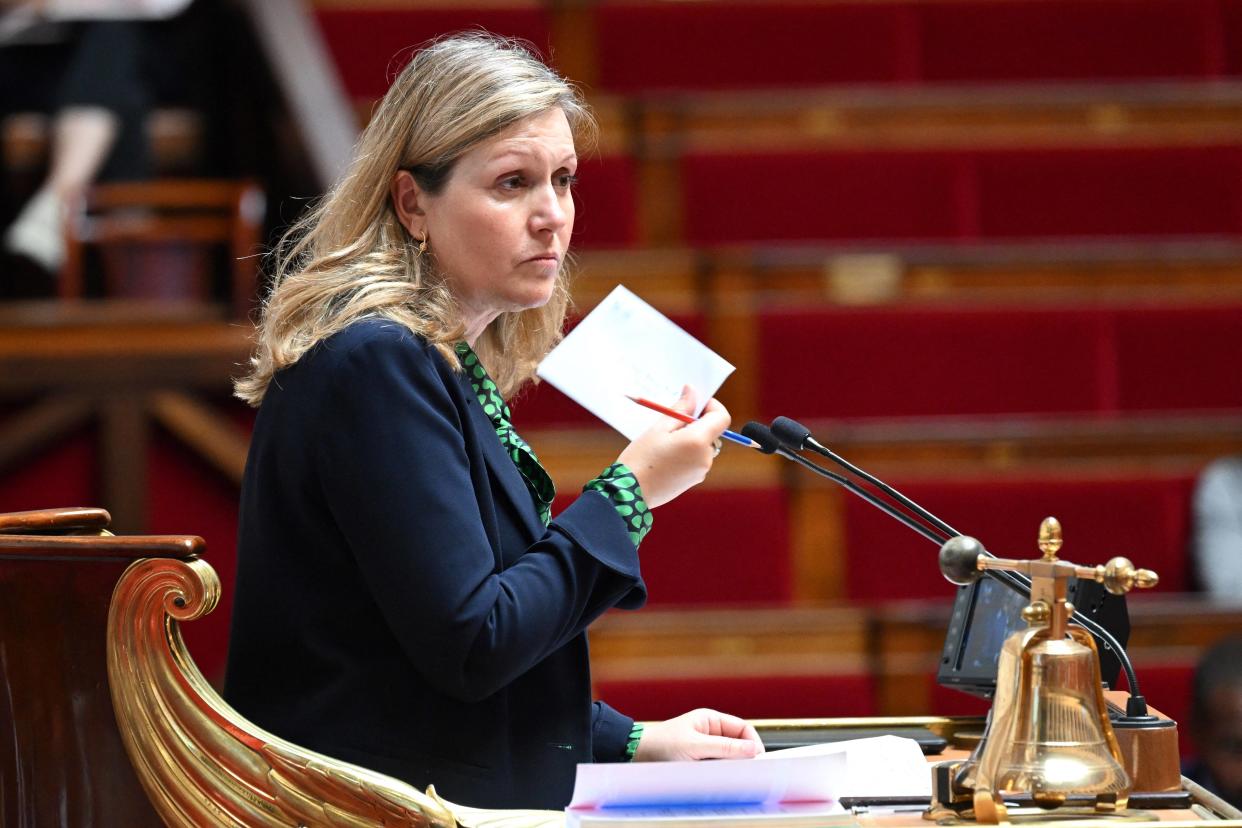 Yaël Braun Pivet photographié le 6 juin à l’Assemblée nationale