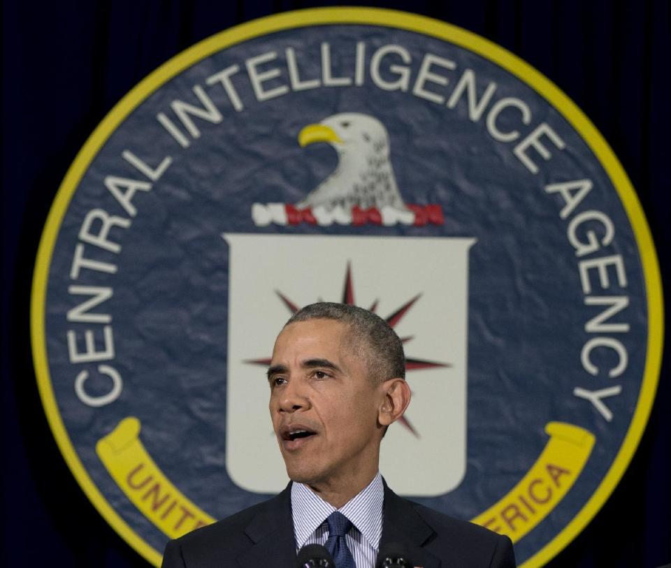 FILE - In this April 13, 2016, file photo, President Barack Obama speaks at the CIA Headquarters in Langley, Va. Obama's foreign policy legacy may be defined as much by what he didn't do as what he did. (AP Photo/Carolyn Kaster, File)