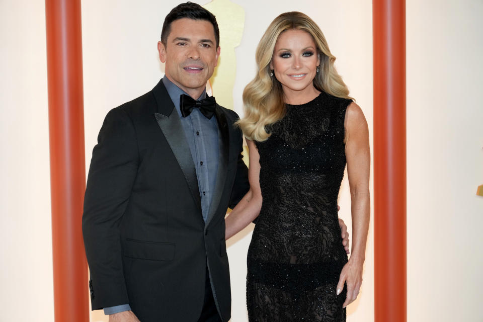 Kelly Ripa says that her and Mark Consuelos&#39; children have blocked their parents on social media. (Photo: Jeff Kravitz/FilmMagic)