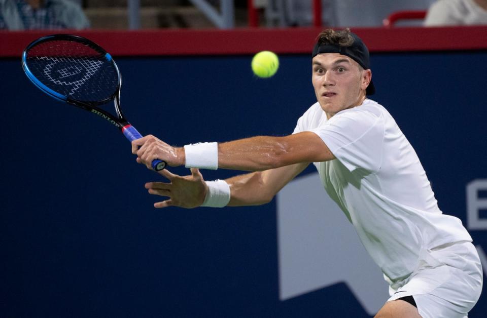 Jack Draper and Dan Evans set up a possible last-four meeting after both continued their winning ways at the National Bank Open (Paul Chiasson/The Canadian Press/AP) (AP)