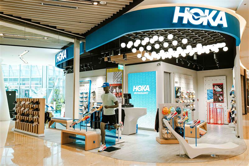 HOKA正式於新竹遠東巨城、新光南西三館增設兩大百貨直營專櫃，不同定位提供消費者完整產品體驗。（圖／品牌業者提供）