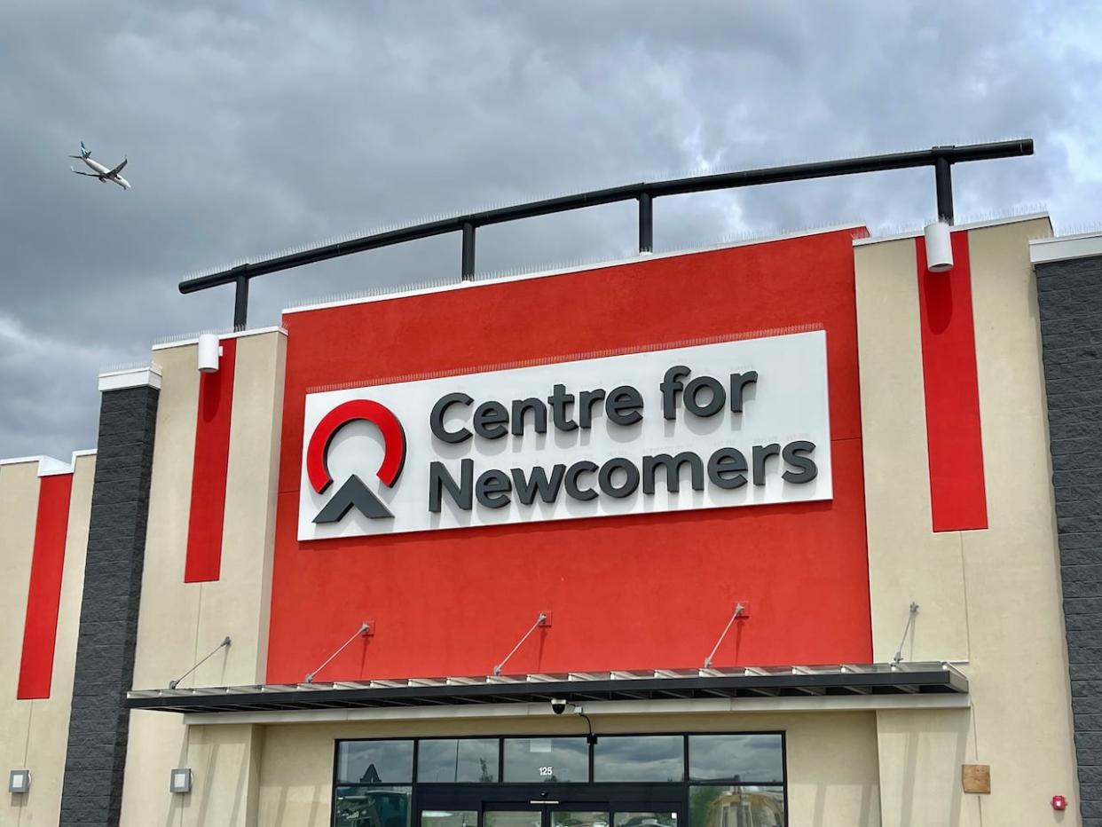 The new Centre for Newcomers has laid off 65 employees, citing a lack of certainty in funding. (Dan McGarvey/CBC - image credit)