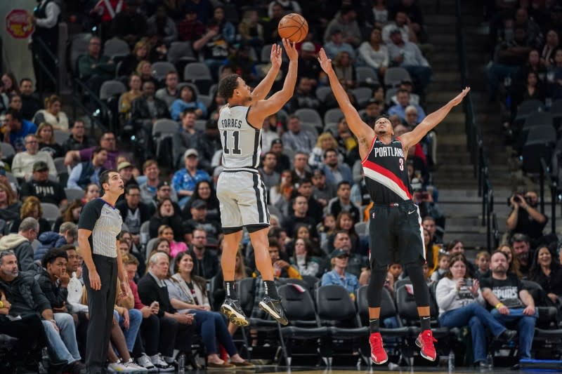 NBA: Portland Trail Blazers at San Antonio Spurs