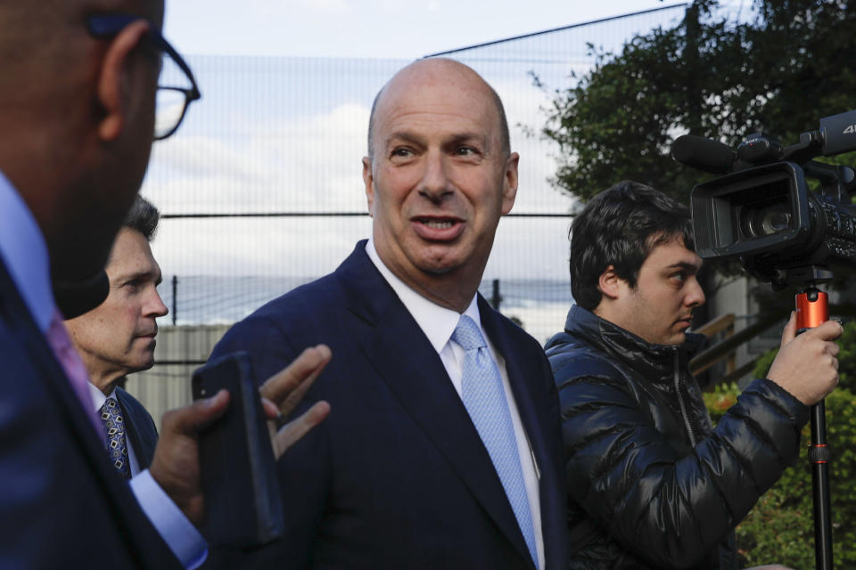 U.S. ambassador to the European Union Gordon Sondland arrives at the Capitol. (Photo: ASSOCIATED PRESS)