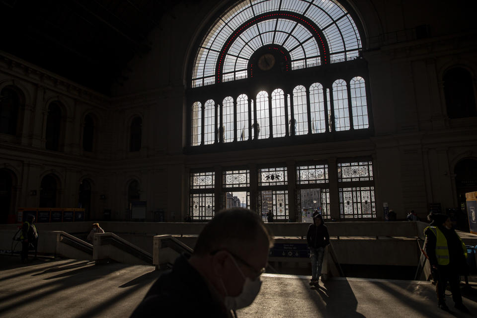 Estación de tren en Budapest.