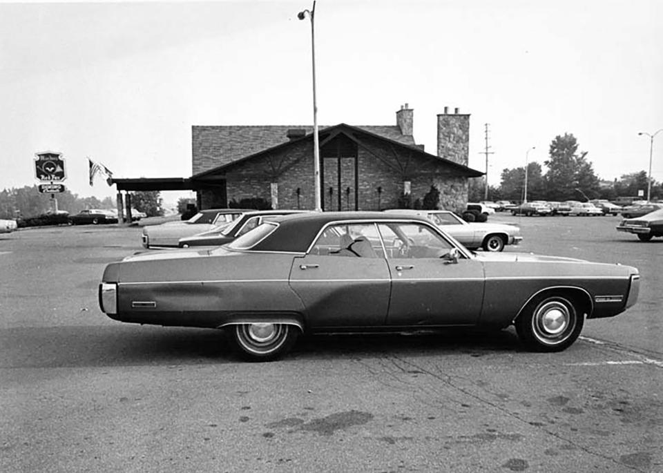 The car of Teamsters union boss Jimmy Hoffa, a green Pontiac Grand Ville, was found July 31, 1975, in the parking lot of the Machus Red Fox restaurant in Bloomfield Township.