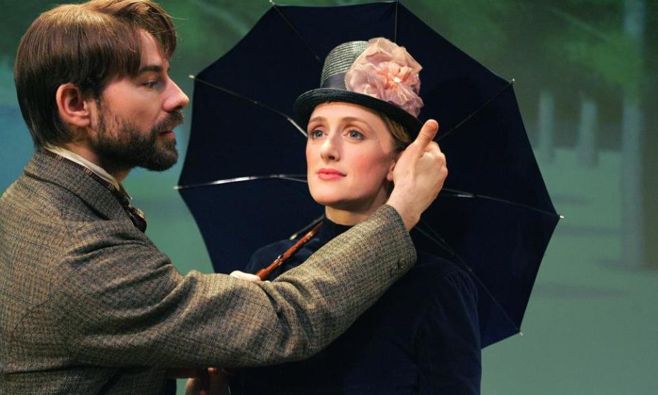 Jenna Russell with Daniel Evans in Sunday in the Park With George at Wyndhams theatre in London, 2006.