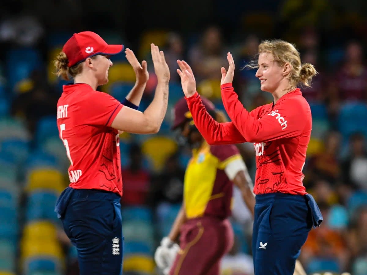 All-rounder Charlie Dean had a double-wicket maiden as part of her four-for (CWI Media/Randy Brooks)