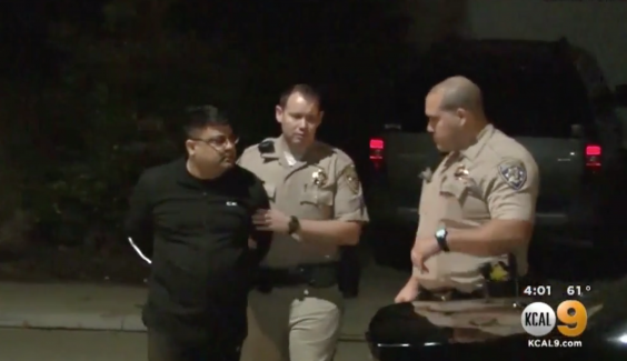 Anurag Chandra has been charged with three counts of murder (YouTube/KTLA-TV)