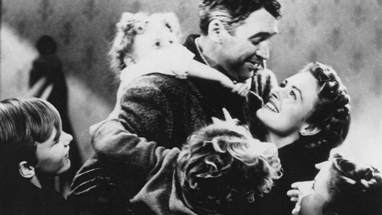 a scene from it's a wonderful life, a good housekeeping pick for best christmas movies for kids
