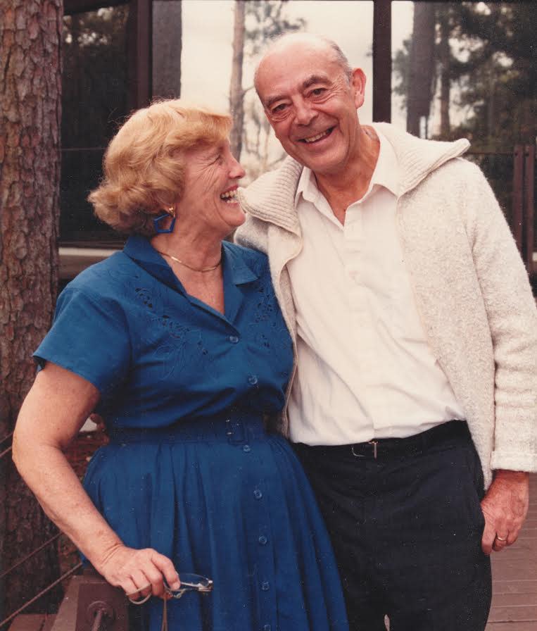 Raymond Sheline (right), a former FSU professor who passed away in 2016, takes a photo with his wife Yvonne Sheline (left), who passed away in 2007.