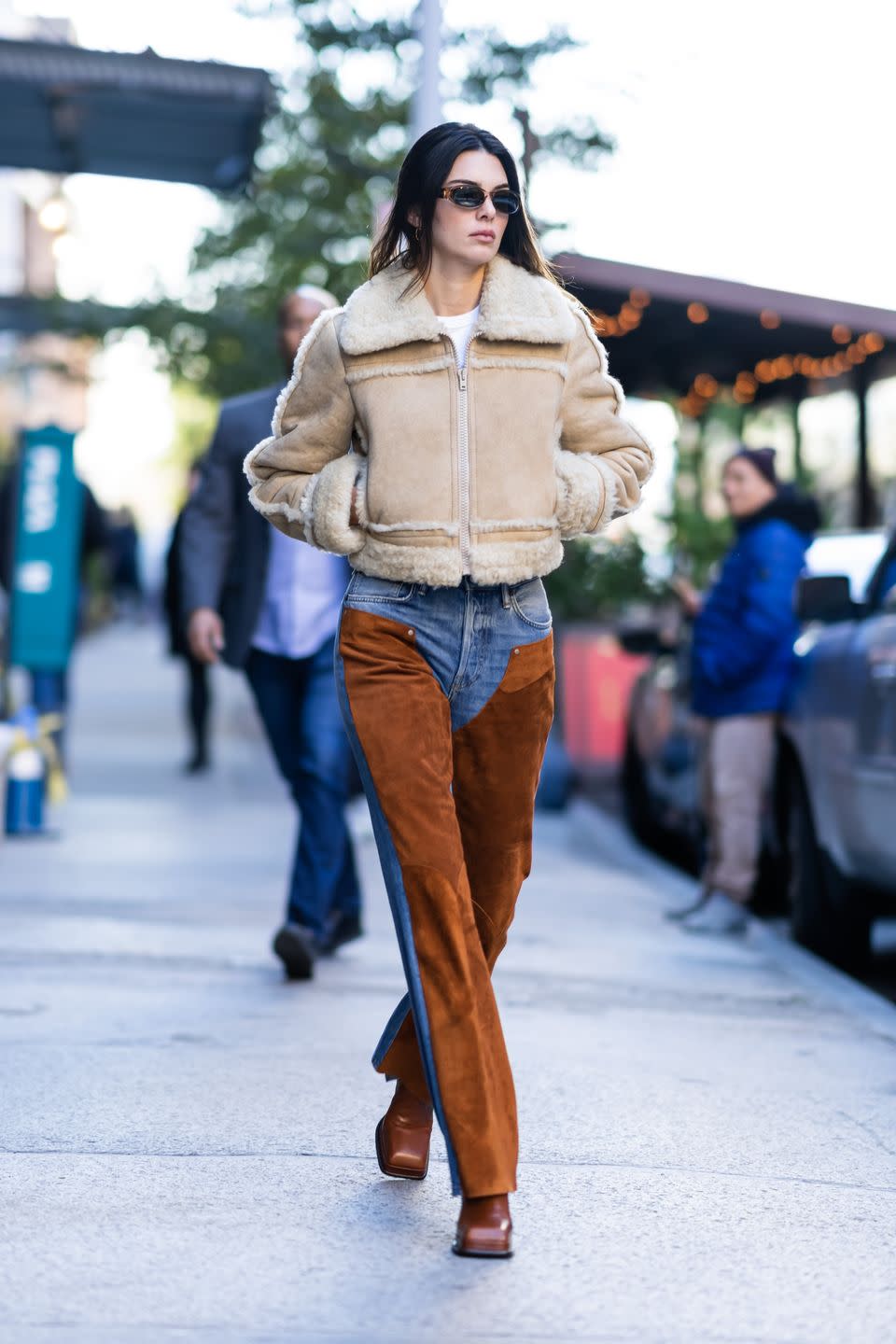 new york, new york   november 09 kendall jenner is seen in tribeca on november 09, 2022 in new york city photo by gothamgc images