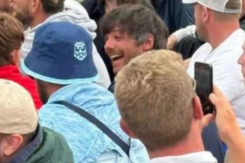 Louis was the one who set up the TV in the camp