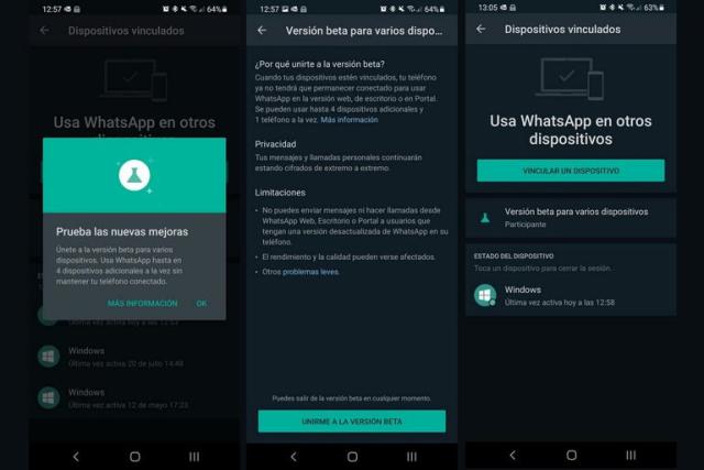 La versión Beta de WhatsApp para Android permite vincular otros