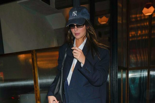 Gigi Hadid Wearing a Yankees Hat