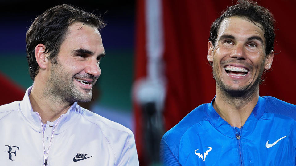 Roger Federer and Rafael Nadal are set to renew their historic partnership at the 2019 Laver Cup. Pic: Getty