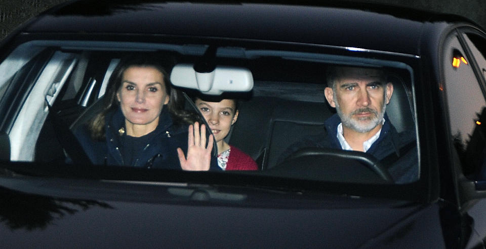 Spanish Royals Spend 'The Wise Men's Day' With Queen Letizia's Father