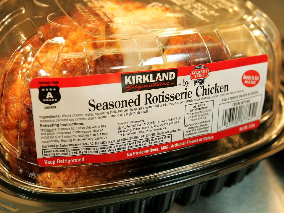 Kirkland brand rotisserie chicken