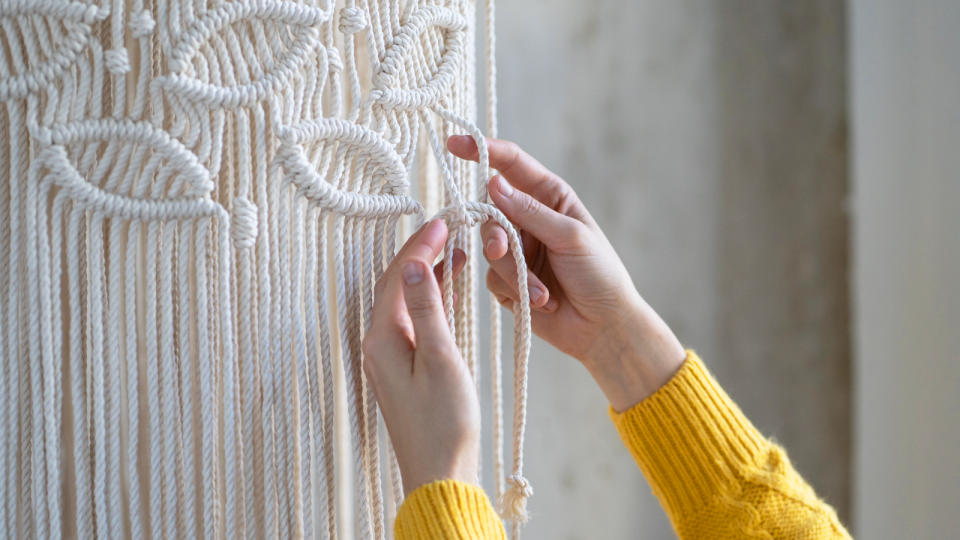 hobbies to do at home: macrame