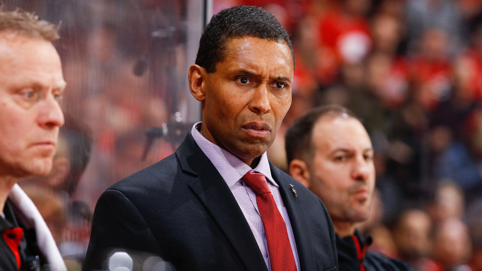 Paul Jerrard last coached in the NHL with the Calgary Flames in 2018.  (Photo by Gerry Thomas/NHLI via Getty Images)