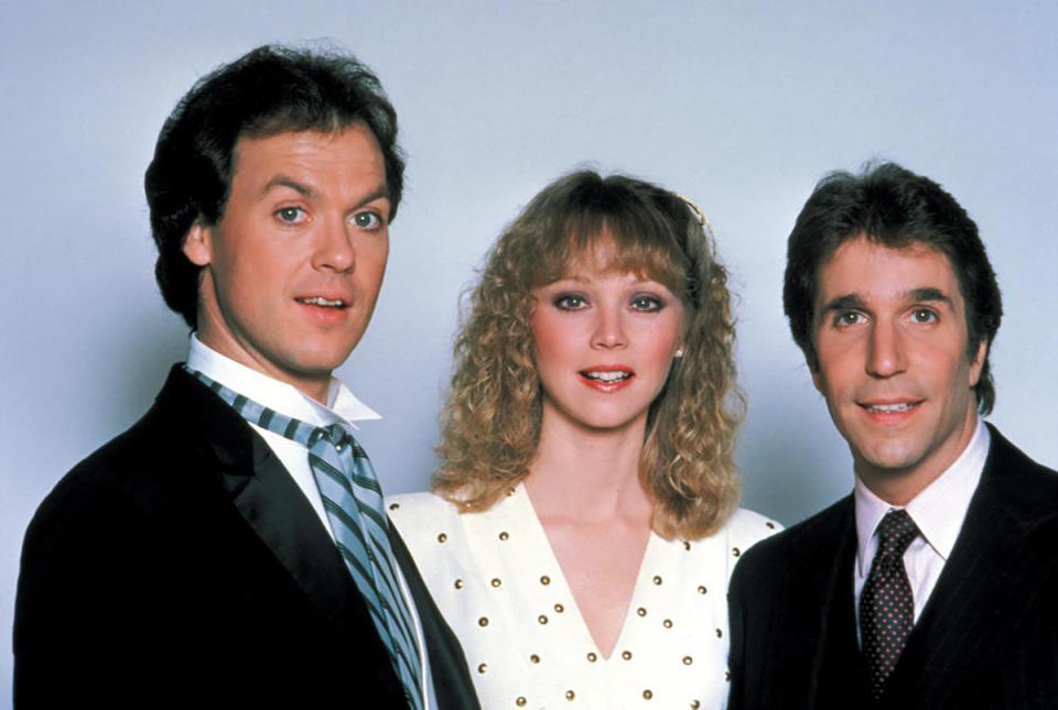 Michael Keaton, Shelley Long and Henry Winkler.