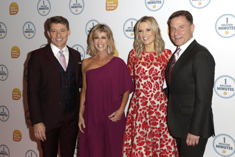 Some of the Good Morning Britain team: Ben Shephard, Kate Garraway, Charlotte Hawkins and Richard Arnold. (Getty)