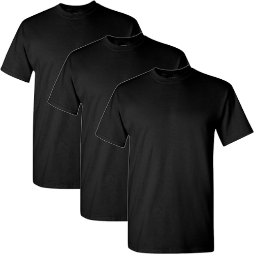 3 Gildan Heavy Cotton T-Shirts