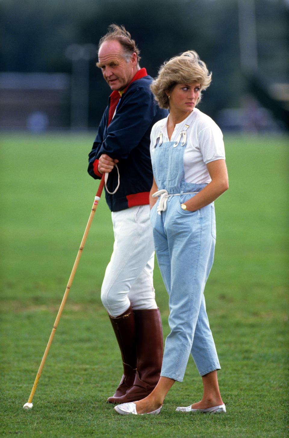 Mandatory Credit: Photo by BRENDAN BEIRNE/Shutterstock (135830b)Princess Diana AND RONALD FERGUSONBritish Royalty at Polo Match, Smiths Lawn, Windsor, Britain  - Jun 1987